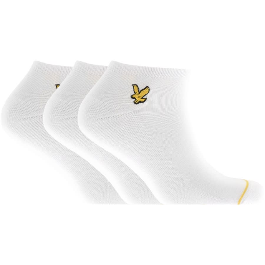 Alternative Image for ProductLyle And Scott Three Pack Trainer Socks White1